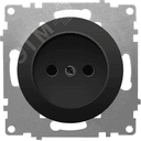 Розетка без заземления, винтовые контакты, цвет чёрный (серия Florence) 2172812 ССТ