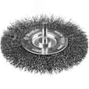 Щетка дисковая для дрели, витая стальная проволока 0,3мм, 100мм "Профессионал".