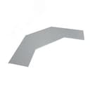 Крышка лестничного горизонтального угла 90 гр. 800 мм KLGL90-800 КМ-профиль