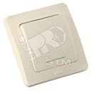 Переключатель одноклавишный скрытый с индикацией слоновая кость 10А