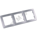 MASTER Рамка на 3 поста, серебро HEGEL