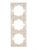 Рамка 3-м Mira вертикал. крем. LEZARD 701-0300-153