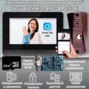 Комплект видеодомофона Olesya Wi-Fi AHD1080P Full HD (310br), Черный + Модуль сопряжения "МСК Слим"+ Карта памяти