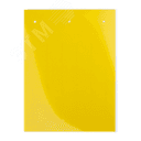 Табличка полужесткая 107,5x15мм. Клейкое основание. Для маркировки модульного оборудования. ПВХ. Желтая (6 шт. на пластине, упак. по 10 листов)