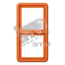 Рамка 2 поста универсальная ударопрочная оранжевая