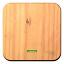 BLANCA одноклавишный выключатель наружный (cх.1) с подсветкой и изолирующей пластиной, 10а, 250b, ясень Systeme Electric