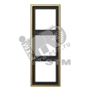 Рамка 3 поста золото JUNG