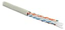 Кабель витая пара, не экранированная Hyperline UUTP4-C6-S23-IN-PVC-GY-305 (305 м)