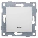 Выключатель одноклавишный Ugra инд, механизм, 10А, 250В, белый GUSI Electric