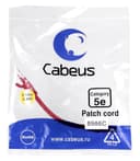 Патч-корд Cabeus PC-UTP-RJ45-Cat.5e-0.15m-RD (U/UTP, CAT.5E, PVC, 0.15 м, красный) (8986c)
