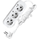 Удлинитель бытовой 3х2м с заземлением 16А АВС-пластик E-303 9631976 Универсал