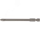 Биты "X-DRIVE" торсионные кованые, обточенные, , Cr-Mo сталь, тип хвостовика E 1/4", PH2, 100мм, 1шт