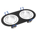 Светильник потолочный встраиваемый DL2812 MR16 50W G53 прямоугольник черный 48462