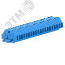 Клемма TB 1-1 с бок. подключ. с крепеж.фланцами, синяя