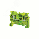 Клемма заземляющая 2,5 кв.мм пружинная OptiClip CXG-2,5-PE-(0,2-2,5)