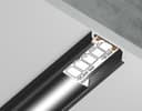 Алюминиевый профиль накладной 1556 для светодиодной ленты до 11мм Ambrella Light GP1700BKBK