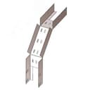 Лоток перфорированный КС 100х80-90 УТ1,5 для поворота трассы вниз на 90, оцинкованный лист S1,0