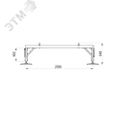 Опорная конструкция для установки оборудования TECHNORAPTOR FOOT 2000х3000 тип 2 HD КМ-профиль