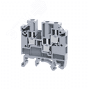 Клемма с тремя конт. 2,5 кв.мм винтовая OptiClip СMC-2,5-TRIPLET-(0,2-4)-I-серый