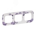 Valena ALLURE Рамка 3 поста флора универсальная Legrand Euro