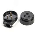 Вилка с розеткой для плит с/з, черный,