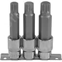 Набор насадок торцевых 1/2"DR с вставками-битами SPLINE на держателе, M14-M18, 100 мм, 3 предмета Ombra