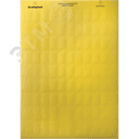 Табличка маркировочная 15х6мм. Полиэстер. Металлик (330 шт. на пластине, упак. по 10 листов)