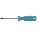 Отвертка, CrV сталь, прорезиненная ручка SL5X38 мм