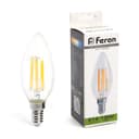 Лампа светодиодная Feron LB717 Свеча E14 15W 4000K 38258