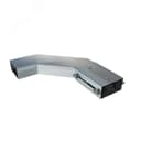 Короб горизонтальный для поворота трассы на 90 У1109 100х50-90 УТ1,5, оцинкованный лист, S1,0