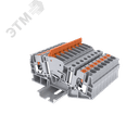 Клемма TP измерительная с держателем щупов, Push-in, сечение 6 мм. кв., серая