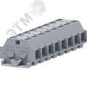 Клемма TB 2-2 с бок. подключ. с фиксирующим фланцем, серая