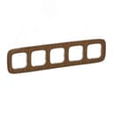 Valena ALLURE Рамка 5 постов орех универсальная