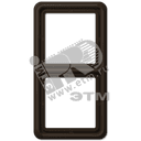 Рамка 2 поста универсальная коричневая