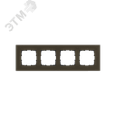 Рамка 4-постовая, стекло цвет Каперсовый Jasmart