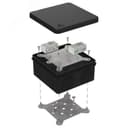 Коробка огнестойкая для о/п 40-0210-FR2.5-4-П Е15-Е120 с термопредохранителем RAL9005 80х80х40