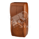 Ната Выключатель х2 +розетка с/з с/кр сосна верт