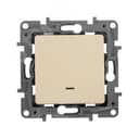 ETIKA Переключатель одноклавишный с подсветкой слоновая кость автоматические зажимы 10AX LEGRAND