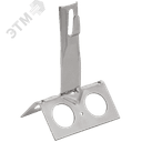 Держатель проводника круглого 6-8мм для конька широкого h=100мм нержавеющая сталь IEK