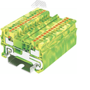 Клемма TP 1-1 земля, Push-in, сечение 1,5 мм. кв., желто-зеленая