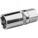 Головка торцевая "INDUSTRIE QUALITAT", свечная с резин. вставк., Cr-V, FLANK, хромосатинированная, 1/2", 16мм