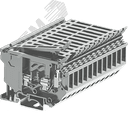 Клемма UK5/HESI испытательная с предохранителем , сечение 4 мм. кв., серая