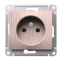 GLOSSA розетка без заземления, 16А, механизм, сосна Systeme Electric