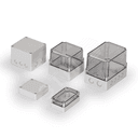 Cubo S 125X175X35 мм, 25 мм основание, глухая стенка, серая крышка, PC, IP 66/67