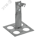 Держатель проводника круглого 6-10мм винтовой для плоской кровли h=150мм оцинкованная сталь TD IEK