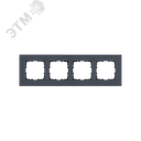 Рамка 4-постовая, стекло цвет Маренго