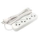 Удлинитель "Эксперт" 4 гнезда 5 метров 10А/2,2кВт без заземления ПВС 2х0,75 EKF PROxima