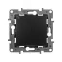 ETIKA Переключатель одноклавишный с подсветкой антрацит автоматические зажимы 10AX