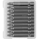 Биты "Мастер" кованые, хромомолибденовая сталь, тип хвостовика E 1/4", PH2, 50мм, 10шт