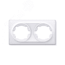 Рамка двойная, цвет белый (серия Florence) 2172783 ССТ